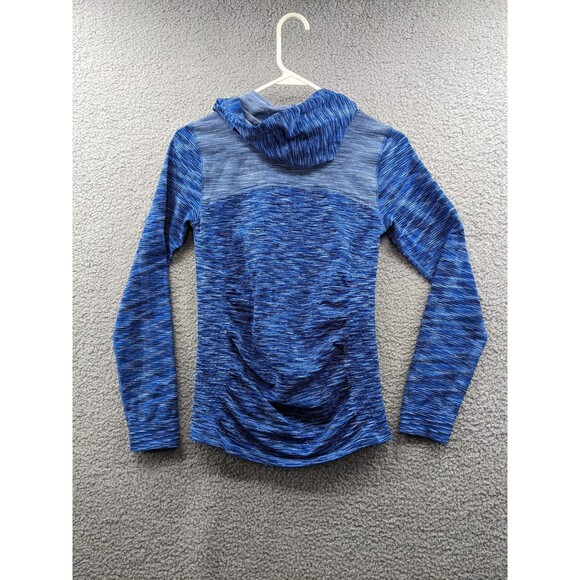 Athleta Women's Small Radiance Blue Space Dye Pullover Hoodie Style #103021 - Picture 7 of 13